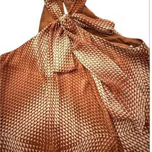 Ramy Brook Tan and Cream Top